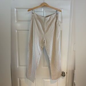 Men's Tan Checkered Pants